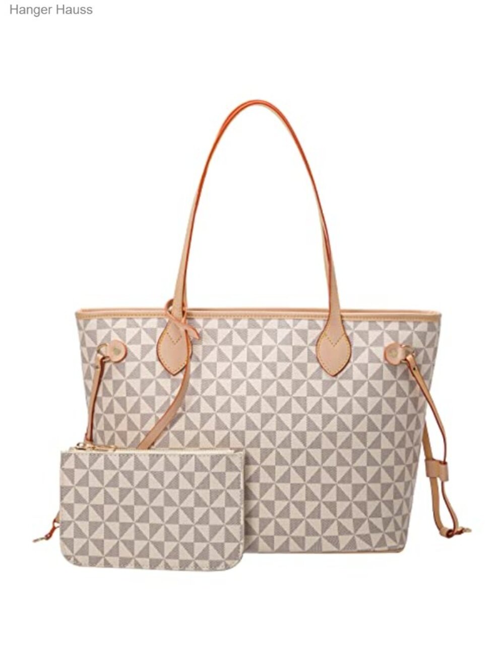 Leather Satchel Handbag with Wallet - Women's Designer Purse (Large)
